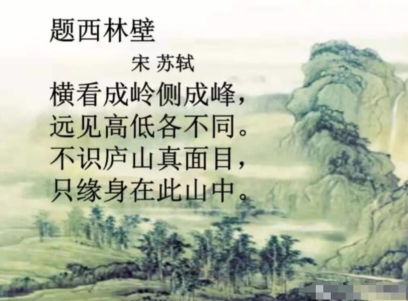 《题西林壁》古诗的意思是什么