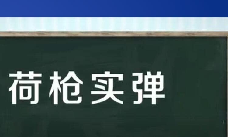 荷枪实弹是什么意思