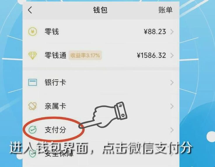 微信支付分在哪里看