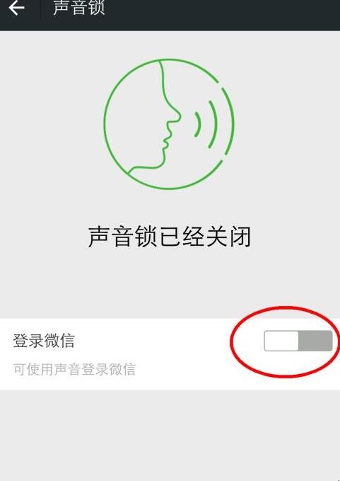 怎么关闭微信声音锁