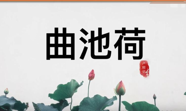 《曲池荷》的创作背景是什么