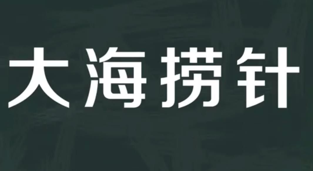 大海捞针是什么意思