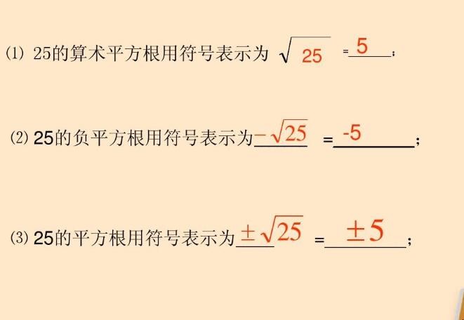 25的平方根是什么