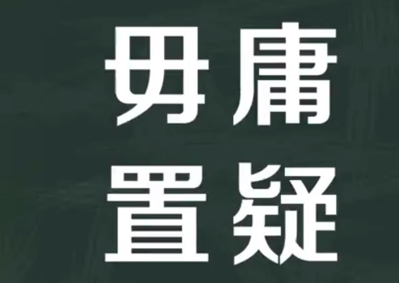 毋庸置疑的意思是什么