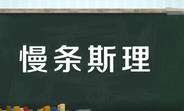 慢条斯理的近义词是什么