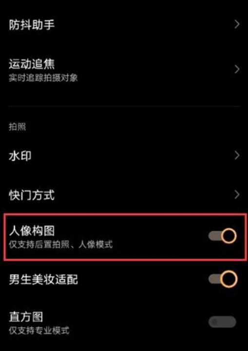 vivox60怎么设置人像构图